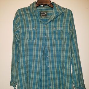 Woolrich Teal Button Up Tunic